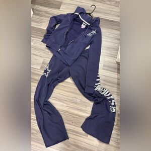 Victoria Secret Pink Dallas Cowboys Set hoodie small and joggers XS